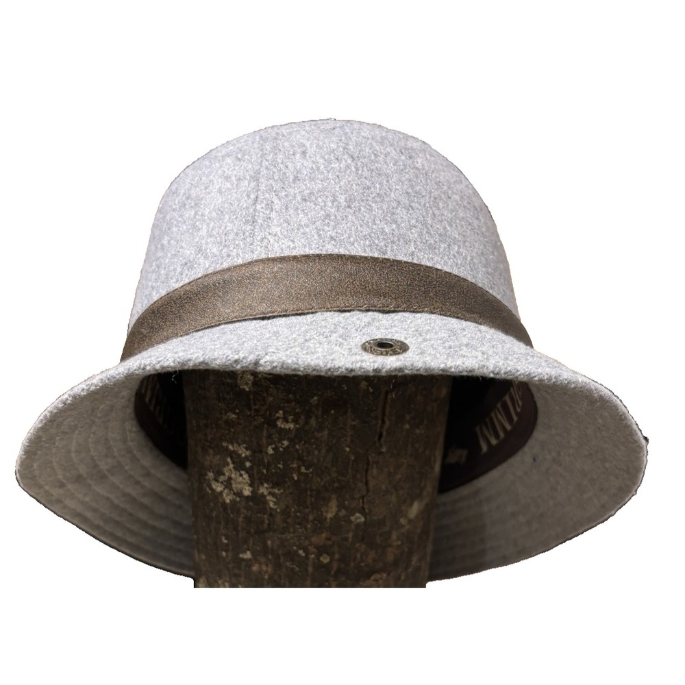 Peter Grimm Hat Cowboy Fitted Mens Large Gray Wool Wide Brim Western Ranch Style